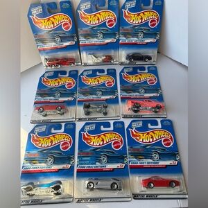 Hot Wheels First Editions 1998-2000 Lot Of 9 Ferrari Mustang Tow Jam